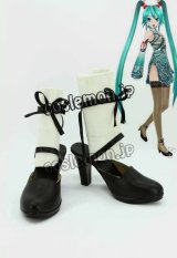 VOCALOID 歌姫計画F 初音ミク風 コスプレ靴 ブーツ