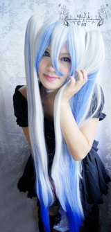 画像: VOCALOIDシリーズ派生 雪ミク 通常 コスプレ 耐熱 ウィッグ