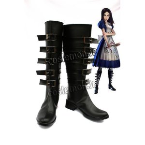 画像: Alice: Madness Returns Alice風 コスプレ靴 ブーツ