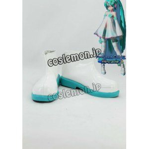 画像: VOCALOID 初音ミク風 愛言葉 コスプレ靴 ブーツ