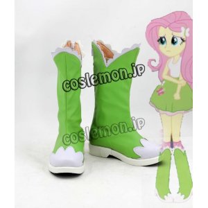 画像: マイリトルポニー〜トモダチは魔法〜 My Little Pony: Friendship is Magic フラッターシャイ風 Fluttershy コスプレ靴 ブーツ