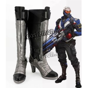 画像: オーバーウォッチ Overwatch ソルジャー セブンティーシックス風 Soldier 76 ジョン・ジャック・モリソン コスプレ靴 ブーツ