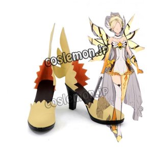 画像: オーバーウォッチ Overwatch マーシー ニケ風 Mercy アンジェラ・ジーグラー風 03 コスプレ靴 ブーツ