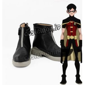 画像: ヤング・ジャスティス Young Justice ナイトウィング風 Dick ロビン風 コスプレ靴 ブーツ