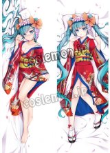 画像: VOCALOID ボーカロイド 初音ミク風 和服 浴衣 MIKU 可愛い 02 ●等身大 抱き枕カバー