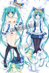 画像: VOCALOID ボーカロイド 初音ミク風 雪ミク SNOWMIKU2016 ●等身大 抱き枕カバー