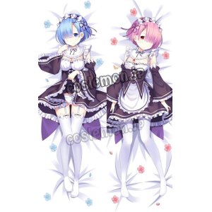 画像: Re:ゼロから始める異世界生活 レム&ラム風 メイド服 ●等身大 抱き枕カバー