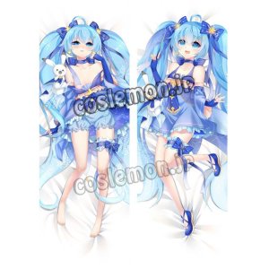 画像: VOCALOID ボーカロイド 初音ミク風 雪ミク風 SNOW MIKU 2017 07 ●等身大 抱き枕カバー